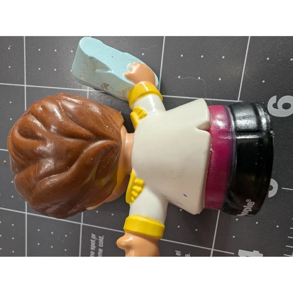 Little People lot 3 Cinderella bright pink flower Prince & Bonus Barbie Beach